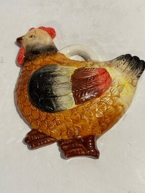 VTG Ceramic Farmhouse Chicken/Hen Wall Art.